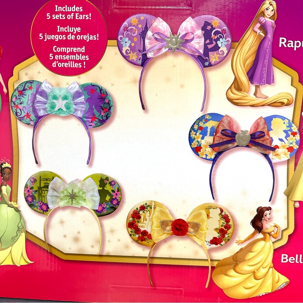 Disguise Disney Princess Dress Up 5-Piece Headband Ear Set - NEW